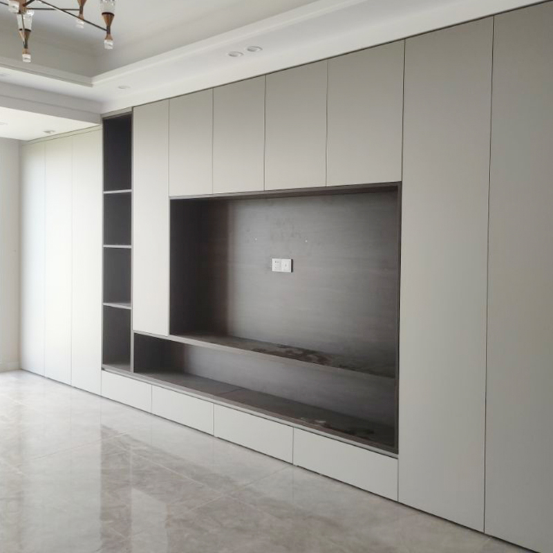 全屋定制滿墻電視柜收納現(xiàn)代簡約入戶大容量儲(chǔ)物電視柜